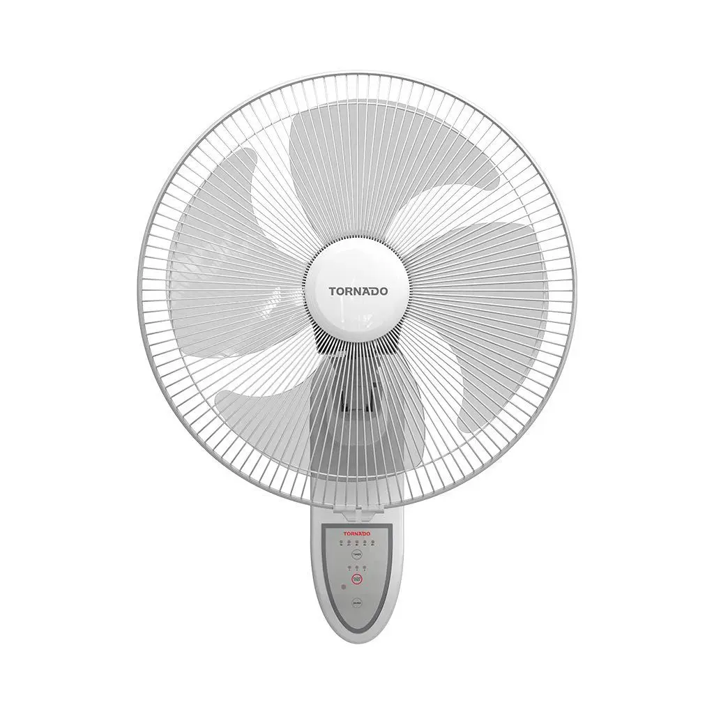  Tornado 16-inch 4-blade wall fan with remote control, white EPS-16RW