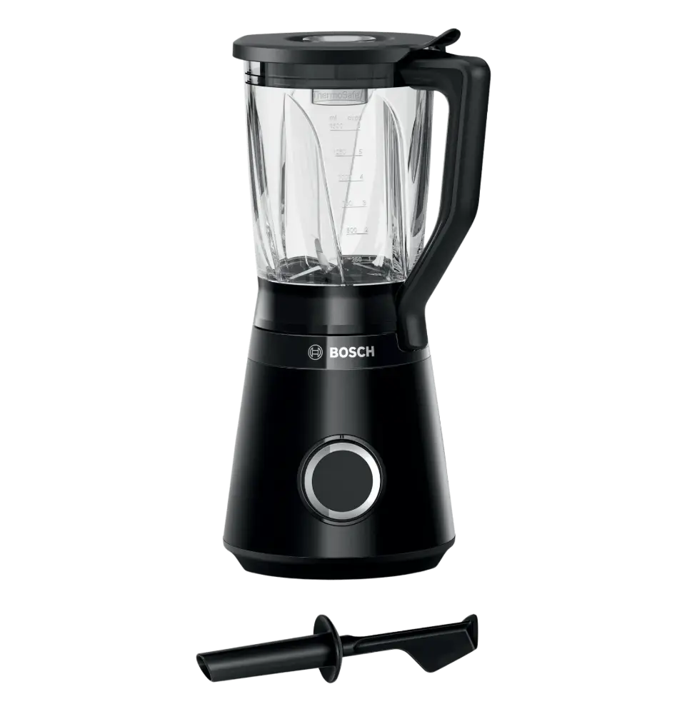 خلاط بوش 1200وات VitaPower زجاجي اسود MMB6172B