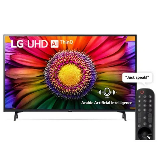 شاشه سمارت ال جي 43 بوصة، LED، دقة 4K UHD، بريسيفر داخلي - 43UA85006LA