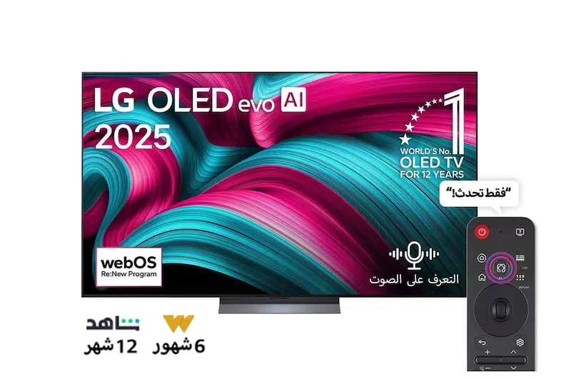 تلفزيون سمارت ال جي 77 بوصة، OLED، دقة 4K UHD، بريسيفر داخلي - OLED77C56LA