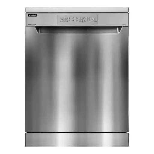 Fresh Dishwasher, 60 cm, 12 Place Settings, 6 Programs, 500013747 - Silver Stainless Steel