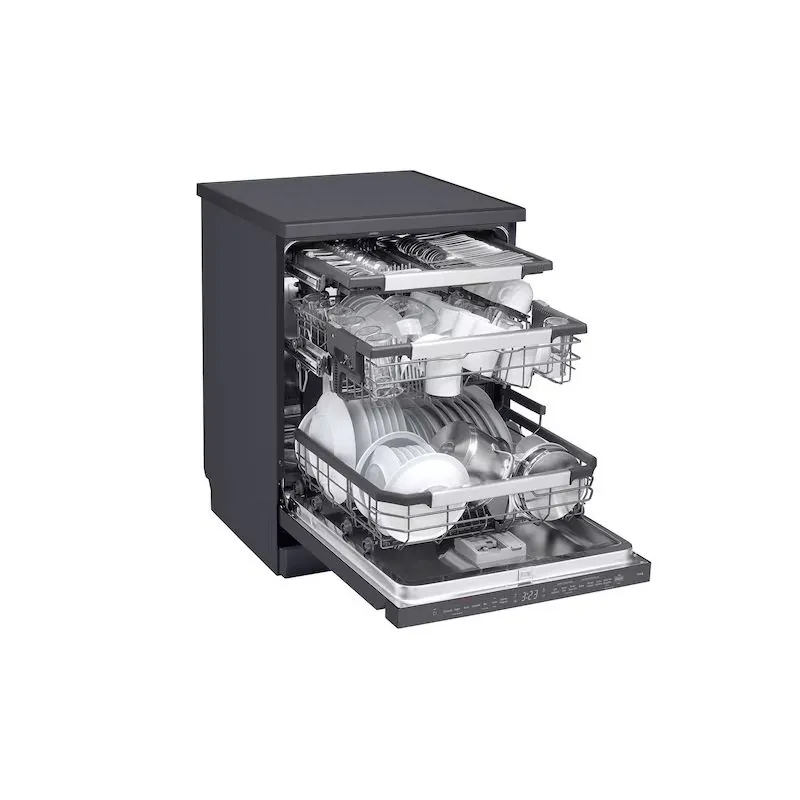 LG 14 Place Setting Dishwasher with Dryer, Black, DFC287HMS