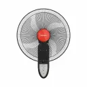 TORNADO Wall Fan 16 Inch 4 Blades Remote Black EPS-16R