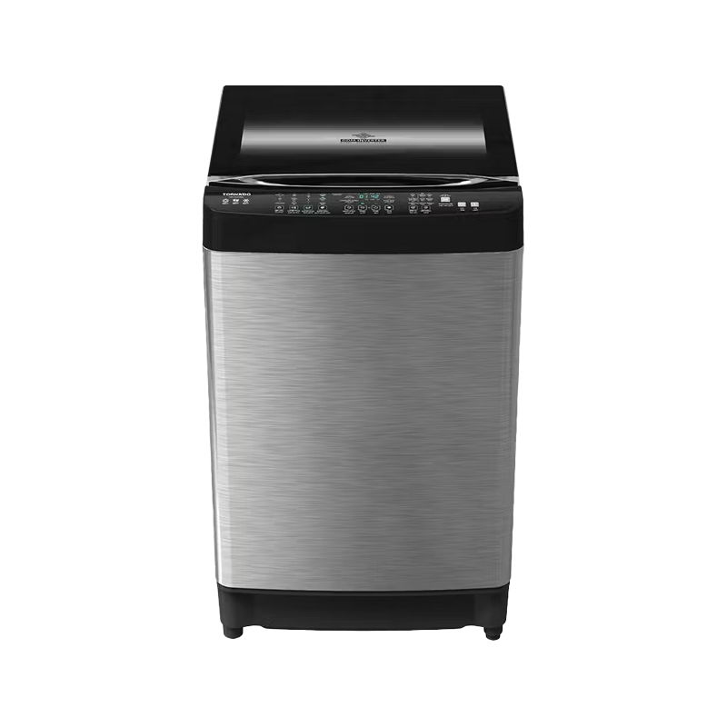 Tornado Washing Machine, Top Automatic, 17 Kg, Stainless Inverter, Chrome Handle TWT-TLD17RSC