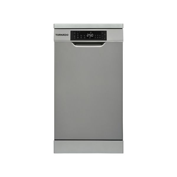 TORNADO Dishwasher 10 Person 45 cm Digital 7 programs Dark Silver TDV-FN107DDS
