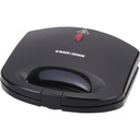 Black + Decker Sandwich Maker, 600 Watt, Black - TS1000